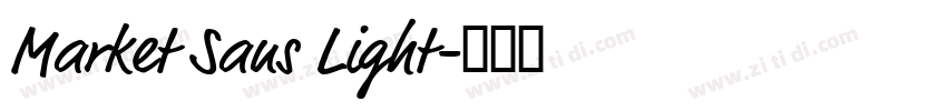 Market Sans Light字体转换
